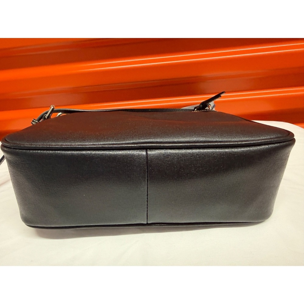 Dooney & Bourke Black Saffiano Leather Kimberly Adjustable Shoulder Bag - Picture 6 of 12